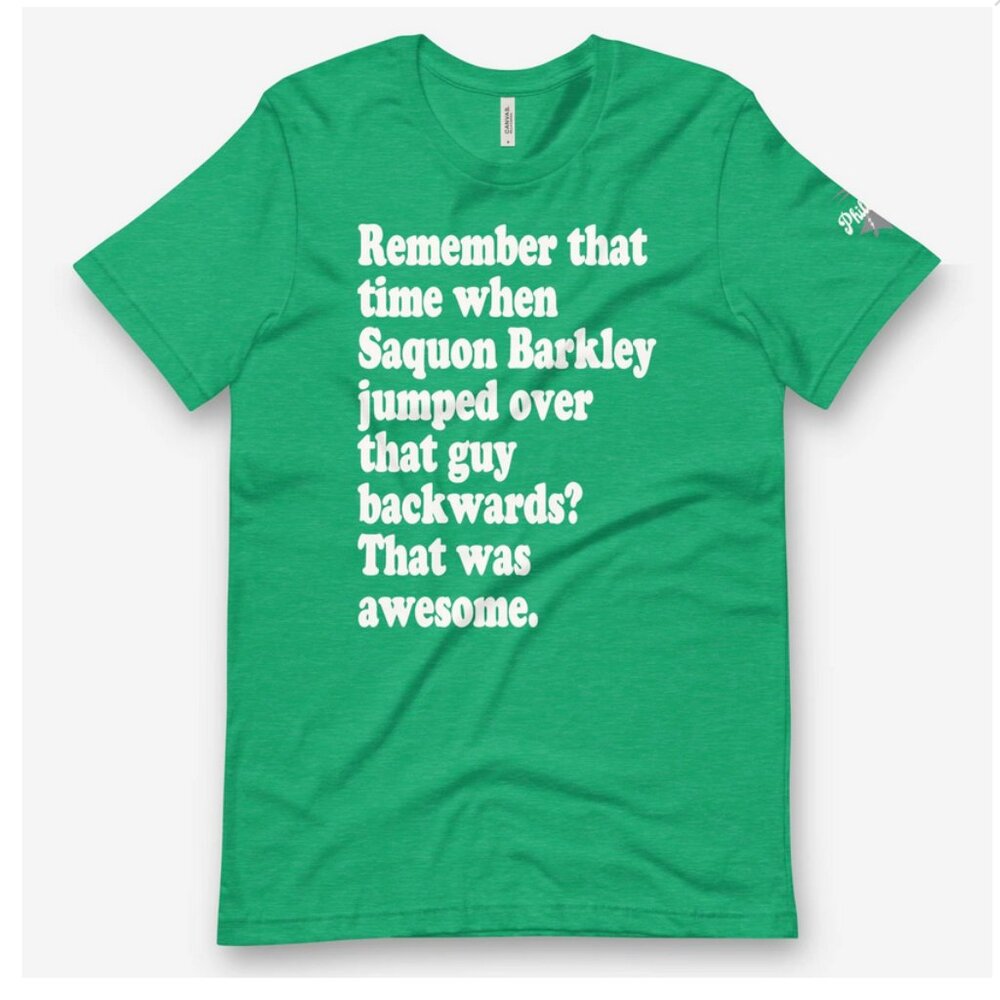 PhillyGoat "Remember that Time When Saquon Jumped Backwards?" Tee Size L